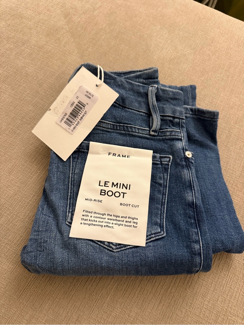 Frame Denim Le Mini Boot Mid-Rise Bootcut Jeans - Blue Indigo